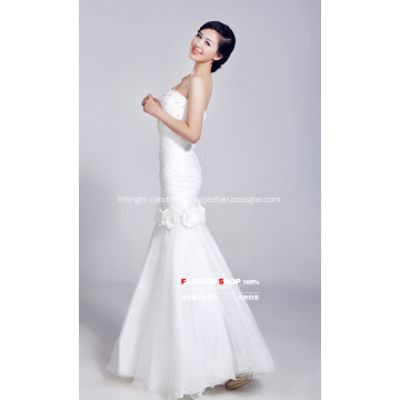 Vestido de Noiva Branco Fishtail